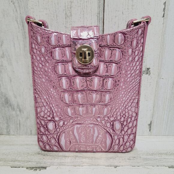 BRAHMIN MELBOURNE MULBERRY POTION MARLEY CROSSBODY BAG - Picture 3 of 11